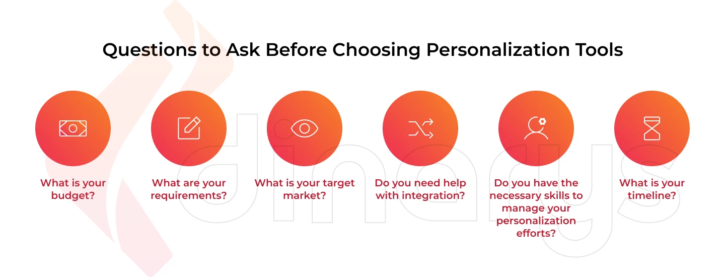 Questions to ask before choosing personalization tool